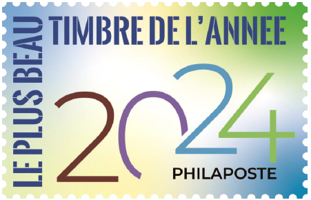 Image du logo 34e élection du timbre (2024).