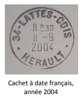 Exemple de timbre  date.